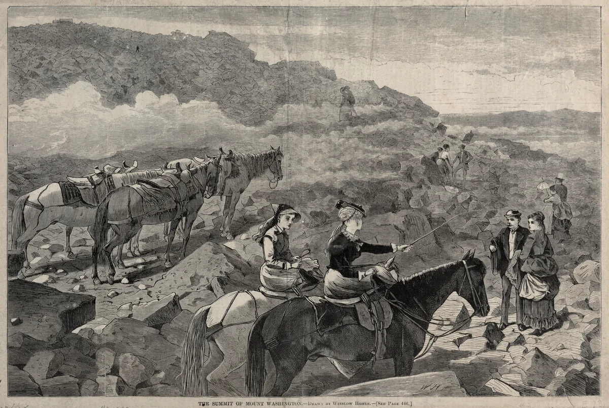 The Summit of Mount Washington by Winslow Homer, print, 1869