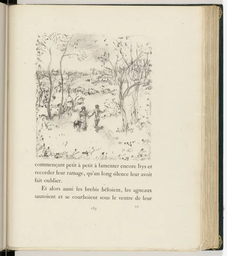 In-text plate (page 169) from Daphnis et Chloé by Pierre Bonnard, illustrated book, 1902