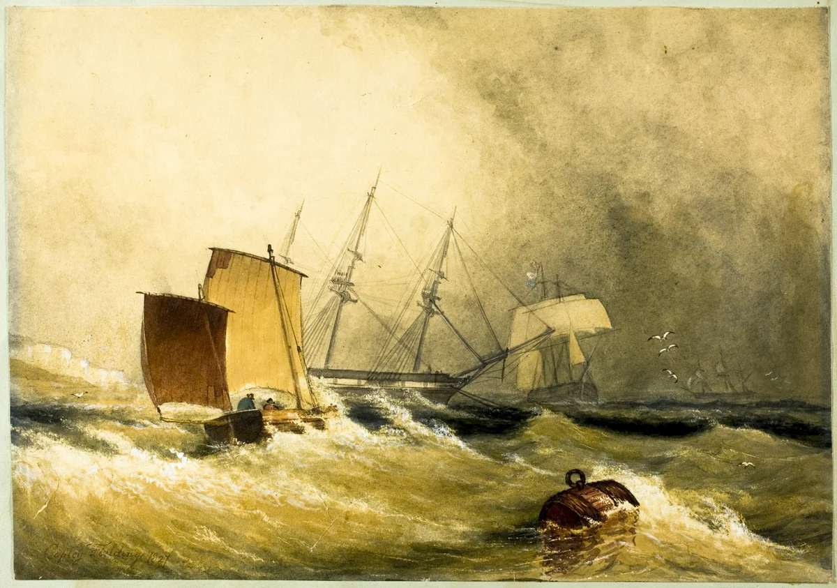 Marine Scene by Anthony Vandyke Copley Fielding, painting, 1827-1855