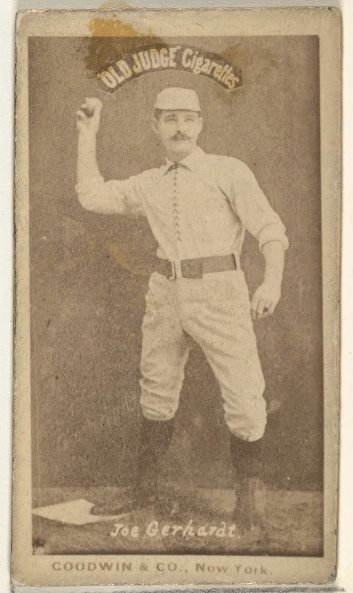 John Joseph "Joe" Gerhardt, from the Old Judge series (N172) for Old Judge Cigarettes by Goodwin & Company, photograph, 1887-1890