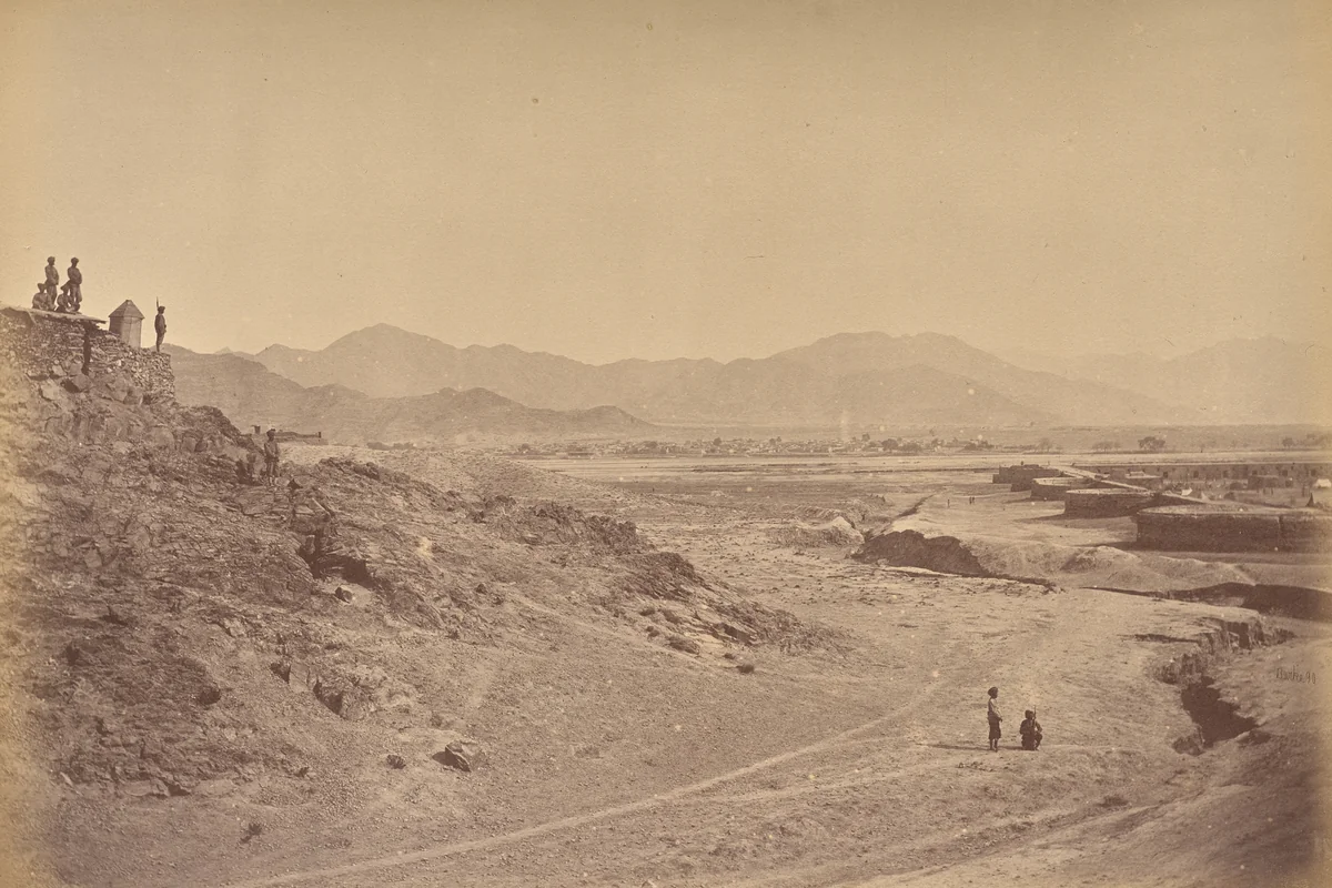 Dakka Fort and Lalpura by John Burke, photograph, 1878-1880
