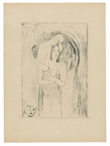 Ia orana Maria (Hail Mary) by Paul Gauguin, print, 1894-1895