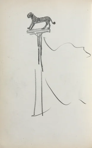 Italian Sketchbook: San Marco Lion (?) (page 39) by Maurice Prendergast, book, 1898-1899