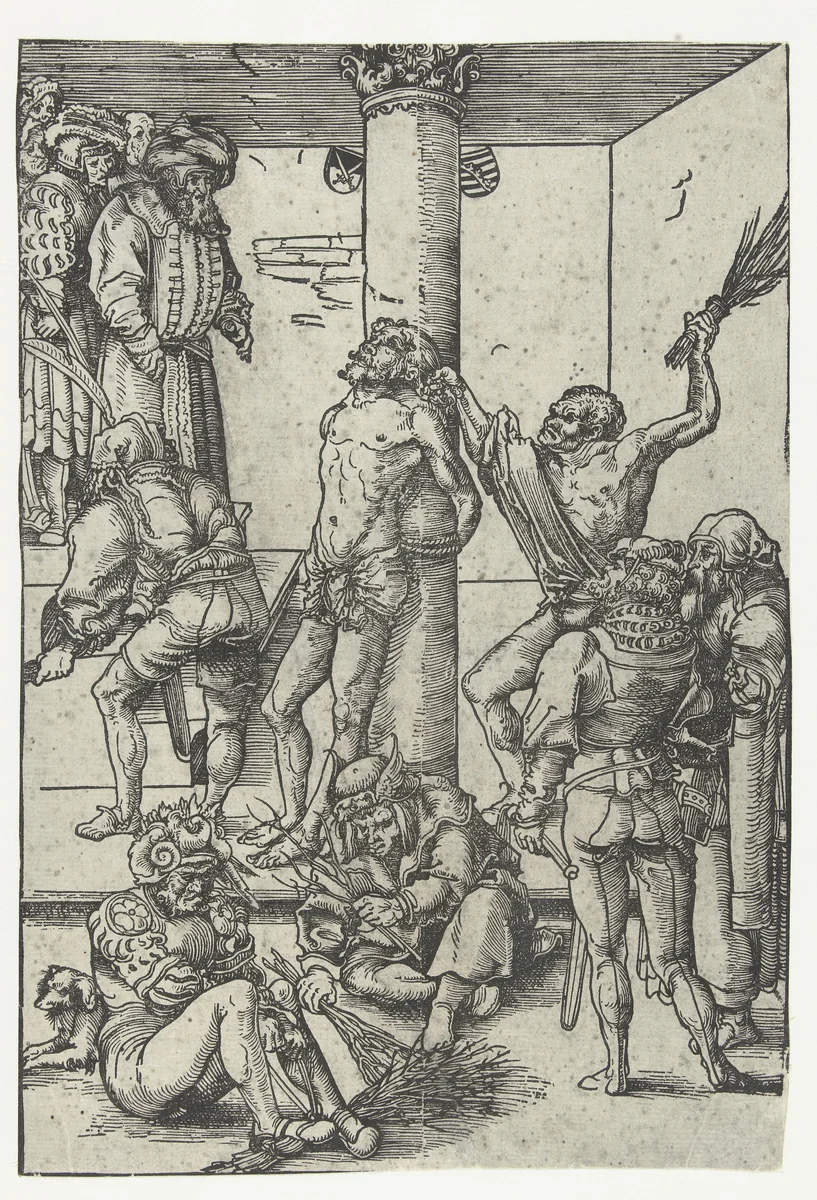 Geseling van Christus by Lucas Cranach, print, 1509