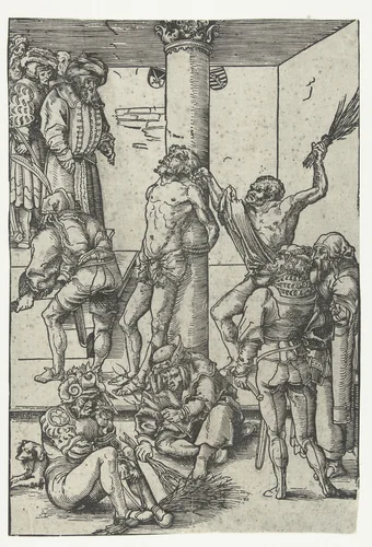 Geseling van Christus by Lucas Cranach, print, 1509
