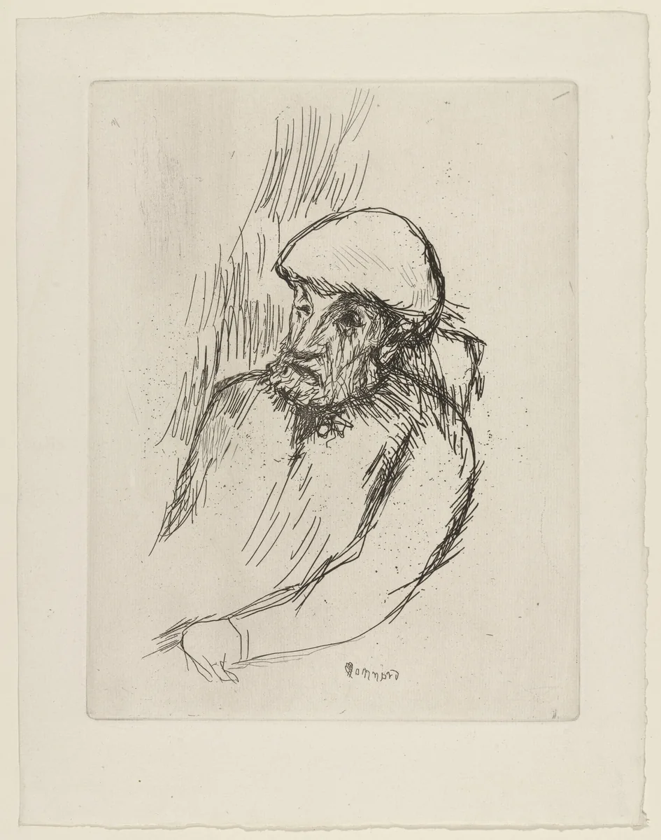 Portrait of Auguste Renoir (Portrait de Renoir) by Pierre Bonnard, print, 1914