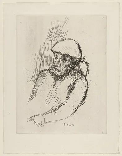 Portrait of Auguste Renoir (Portrait de Renoir) by Pierre Bonnard, print, 1914
