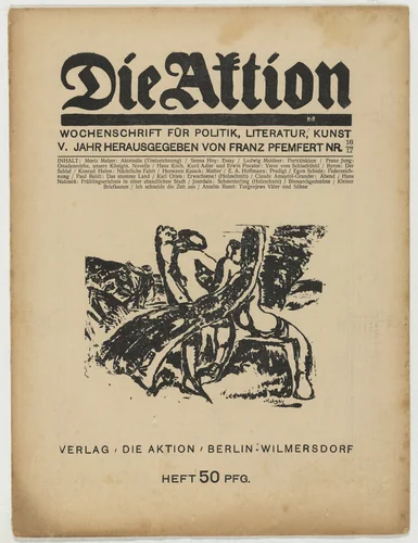 Die Aktion, vol. 5, no. 16/17 by Karl Otten, periodical, 1915