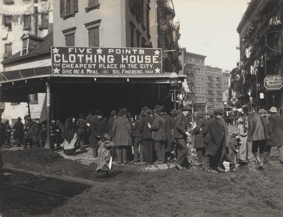 Five Points, New York by Alfred Stieglitz, photograph, 1893