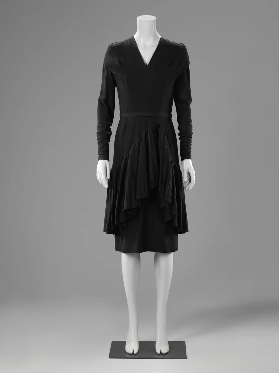Dress with Pleated Flounce by Catharina Kruysveldt-de Mare, other, 1948-1954