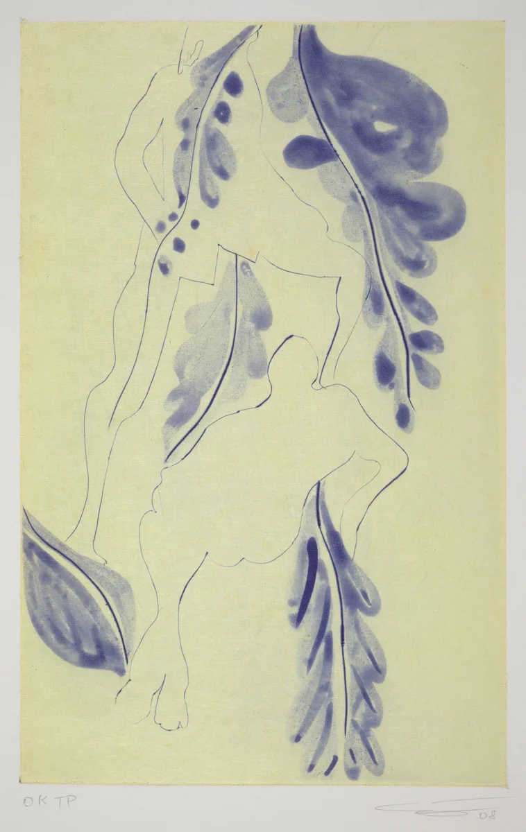 Rainbow - Purple Palms by Chris Ofili, print, 2008