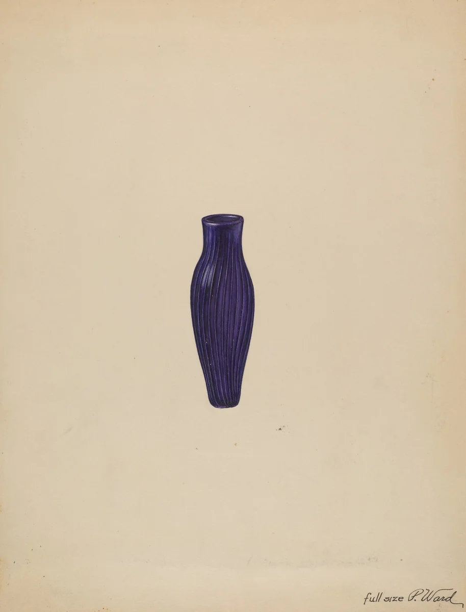 Scent Bottle by Paul Ward, index of american design, 1935-1942