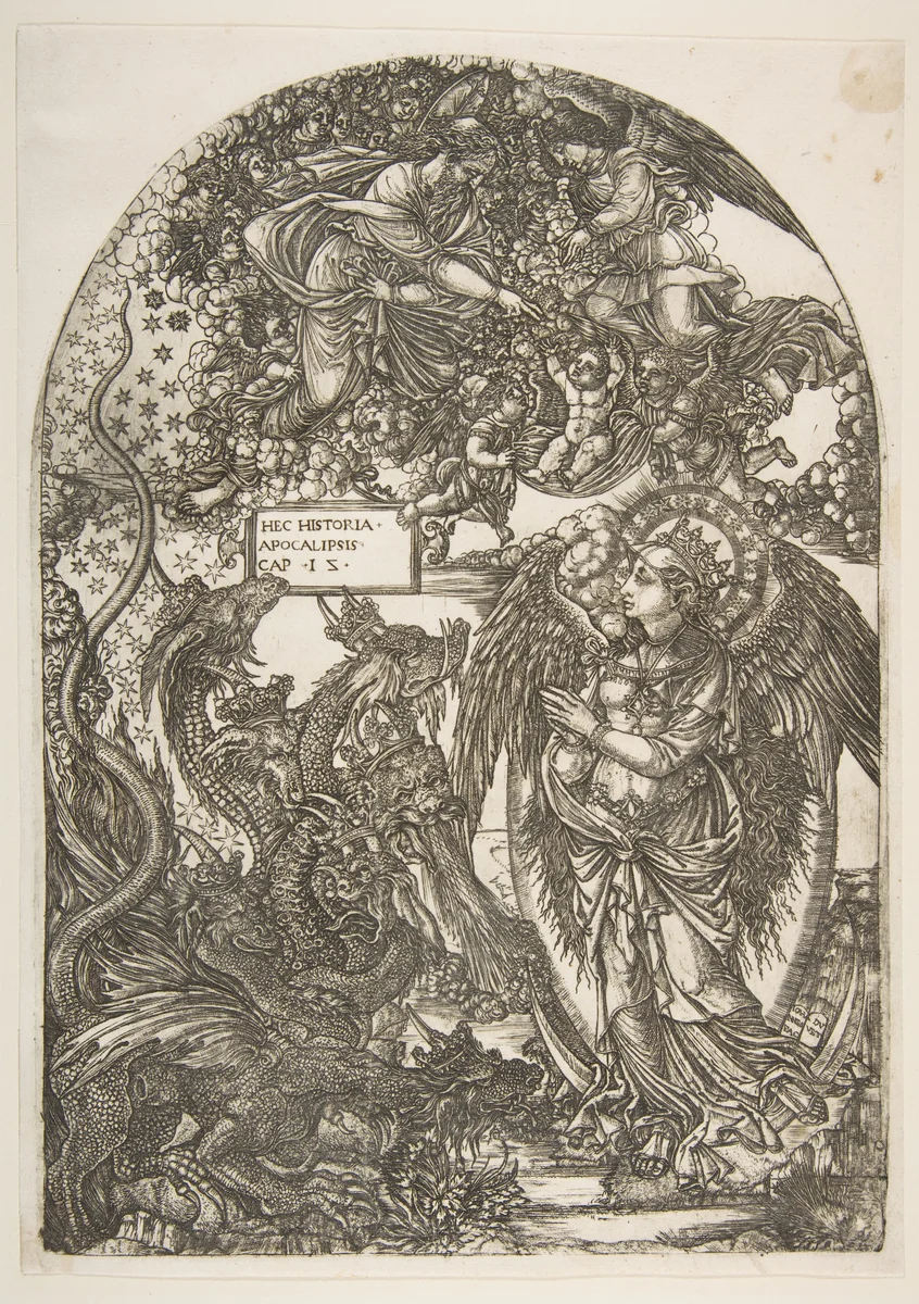 The Woman Clothed with the Sun, from the Apocalypse by Jean Duvet, print, 1480-1570