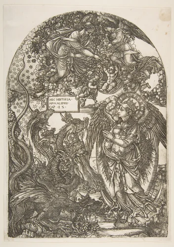 The Woman Clothed with the Sun, from the Apocalypse by Jean Duvet, print, 1480-1570