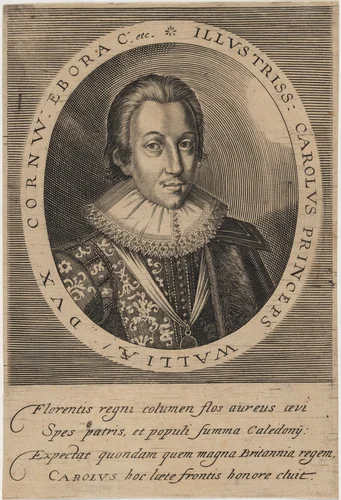 Charles I as Prince of Wales by Crispijn van de Passe I, print, 1565-1637