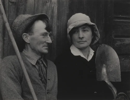 Georgia O'Keeffe and Donald Davidson by Alfred Stieglitz, photograph, 1924