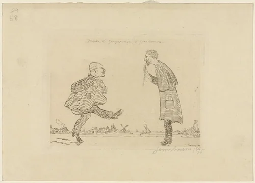 Fridolin and Gragapança of Yperdamme by James Ensor, print, 1895
