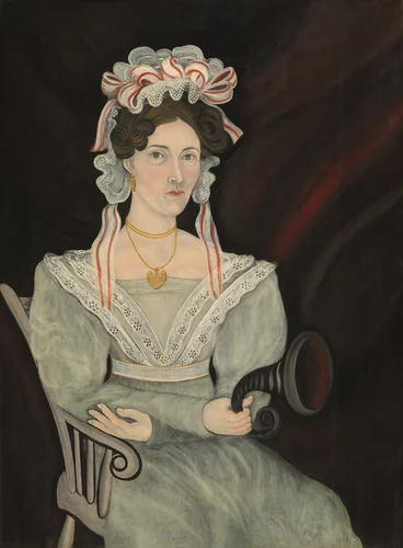 Possibly Mrs. William Sheldon by Asahel Powers, painting, 1831