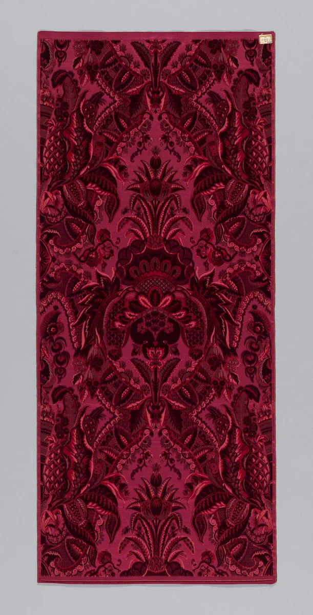 Panel by Mathevon et Bouvard, textile, 1860-1880