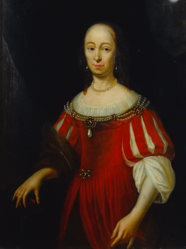 Portrait of Maria de Witt (1620-1681) by anonymous, painting, 1680