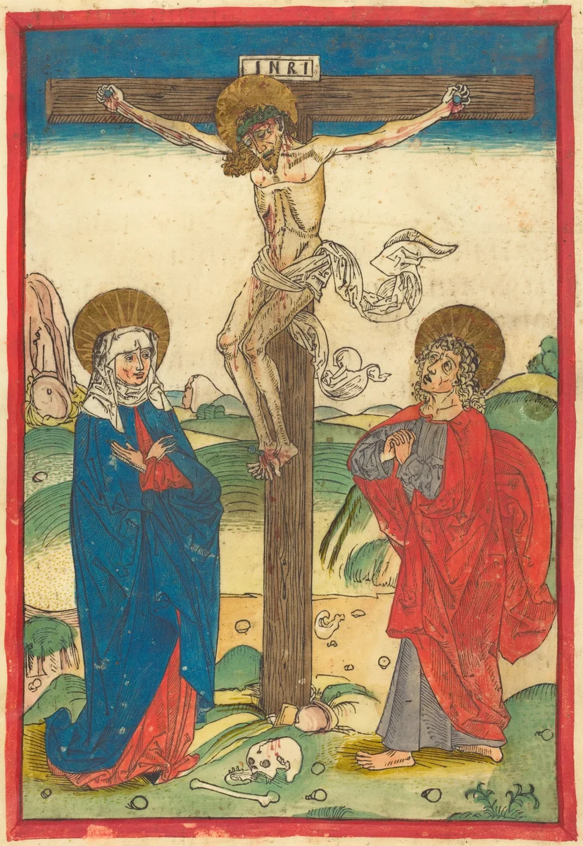 Christ on the Cross by German 15th Century, print, 1490