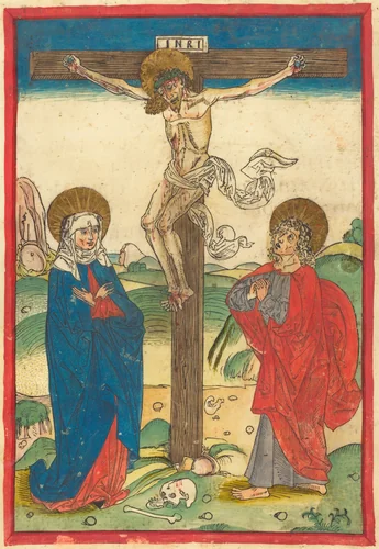 Christ on the Cross by German 15th Century, print, 1490