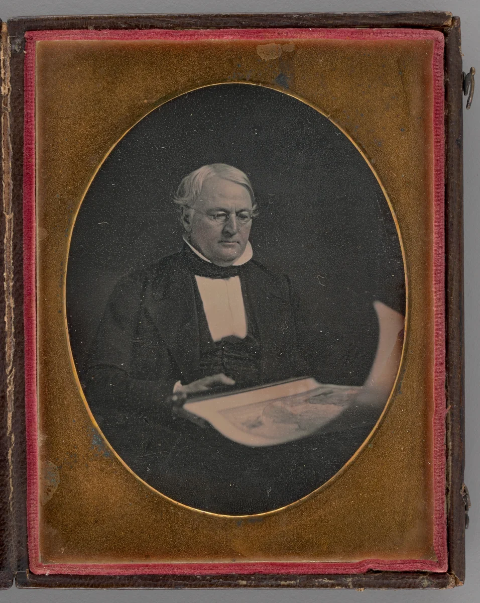 Untitled (Portrait of a Seated Man Holding a Map) by Marcus Aurelius Root, other, 1847