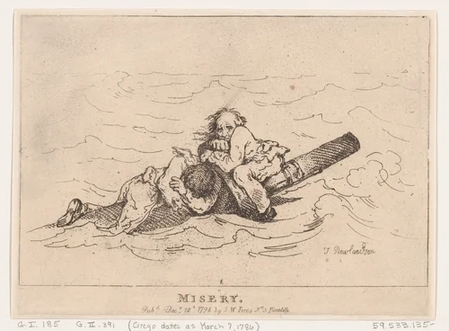 Misery by Thomas Rowlandson, print, 1794