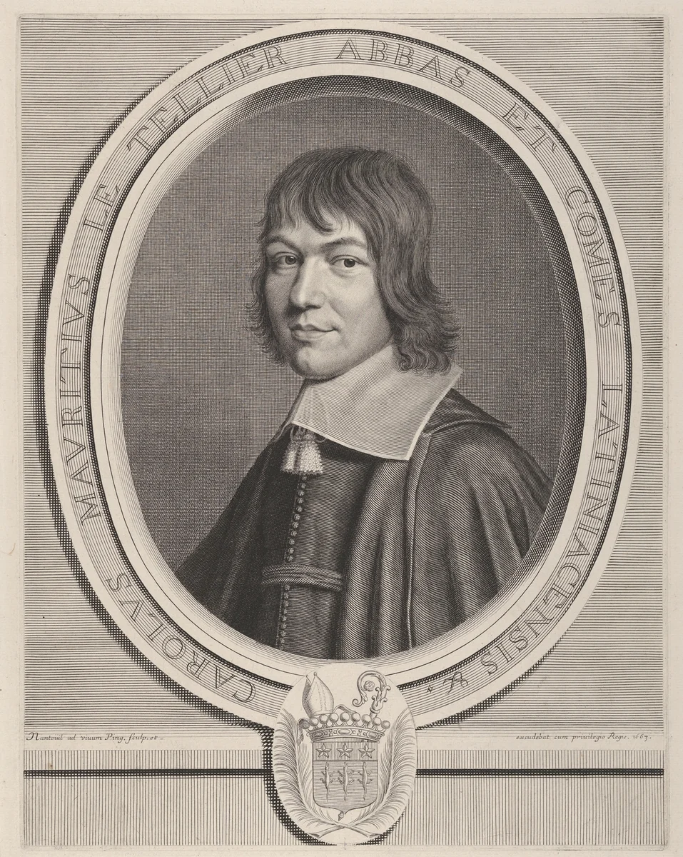 Charles-Maurice Le Tellier by Robert Nanteuil, print, 1663