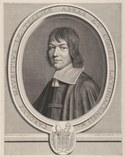 Charles-Maurice Le Tellier by Robert Nanteuil, print, 1663