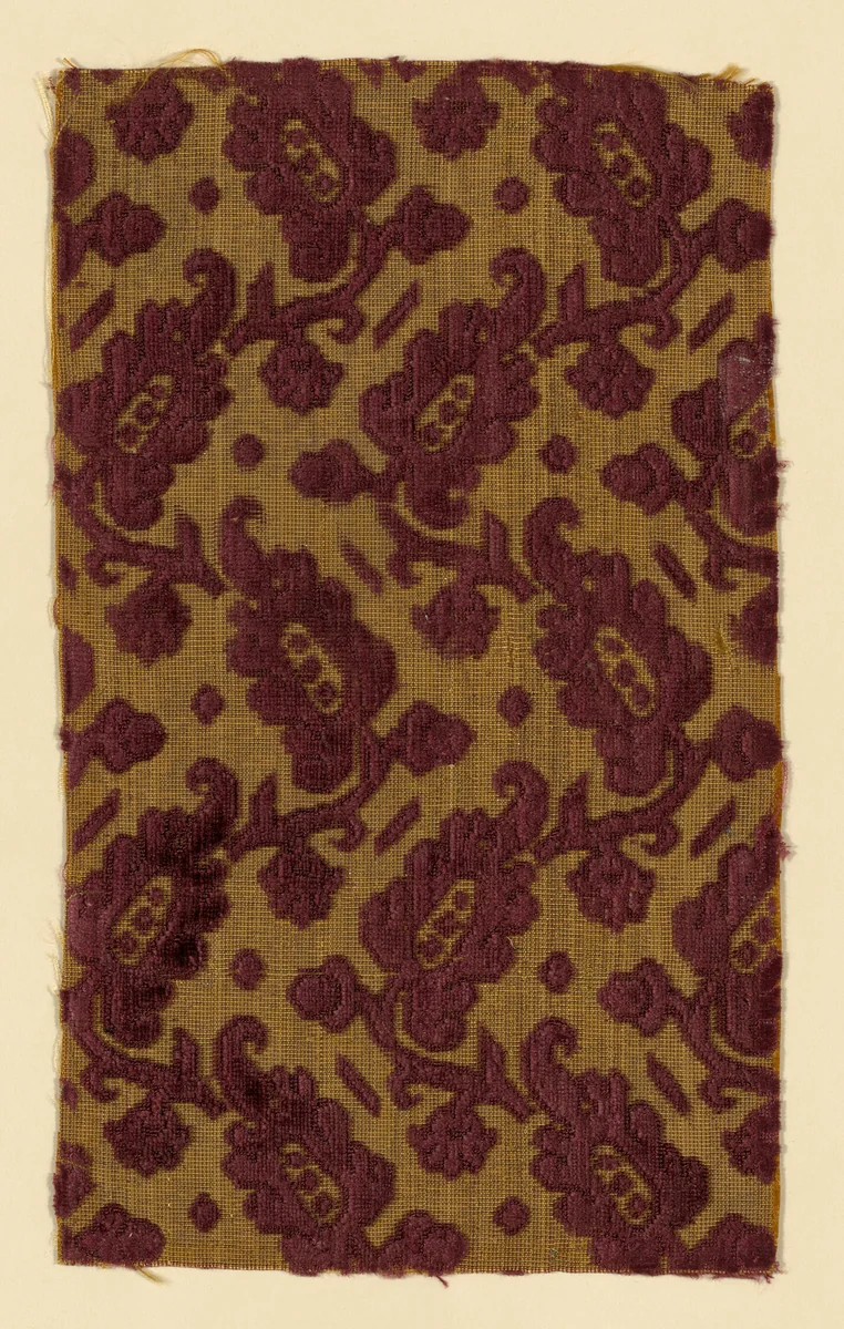 Fragment by Italy, textile, 1601-1625