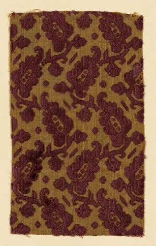 Fragment by Italy, textile, 1601-1625