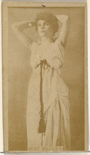 Miss Madden, from the Actors and Actresses series (N145-8) issued by Duke Sons & Co. to promote Duke Cigarettes by W. Duke, Sons & Co., photograph, 1890-1895