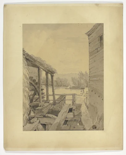 Marlow Mill by William Alexander English, drawing, 1787-1816