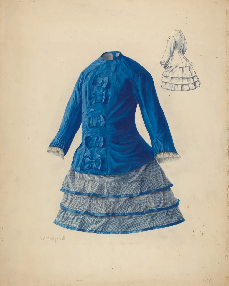 Child's Dress by Douglas Campbell, index of american design, 1940