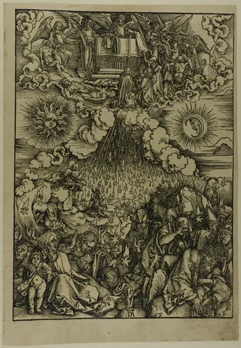 The Opening of the Fifth and Sixth Seals, from The Apocalypse by Albrecht Dürer, print, 1496-1498