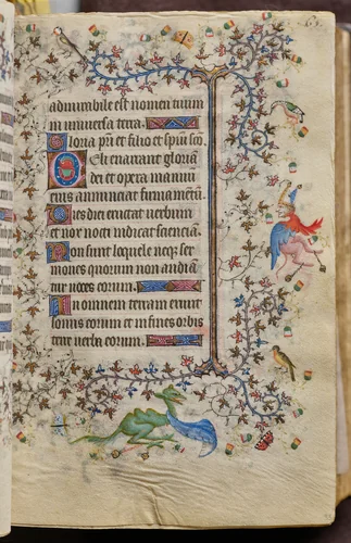 Hours of Charles the Noble, King of Navarre (1361-1425): fol. 33r, Text by Master of the Brussels Initials and Associates, book, 1400-1410