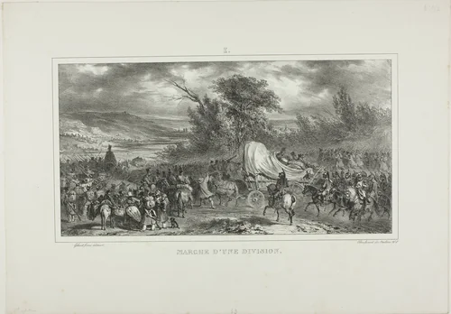 Division March by Denis Auguste Marie Raffet, print, 1831