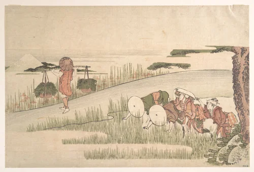 Spring in the Rice Fields by Katsushika Hokusai (葛飾 北斎), print, 1790-1810