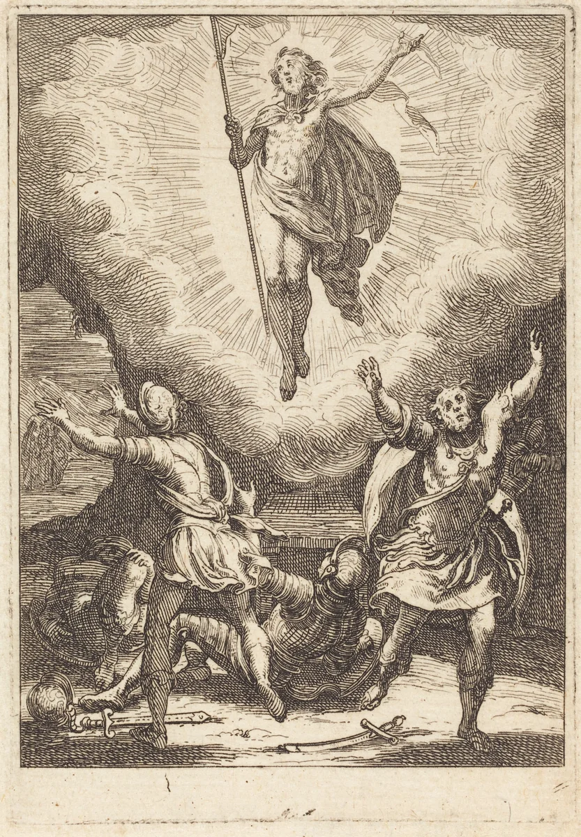The Resurrection by Jacques Callot, print, 1592-1635
