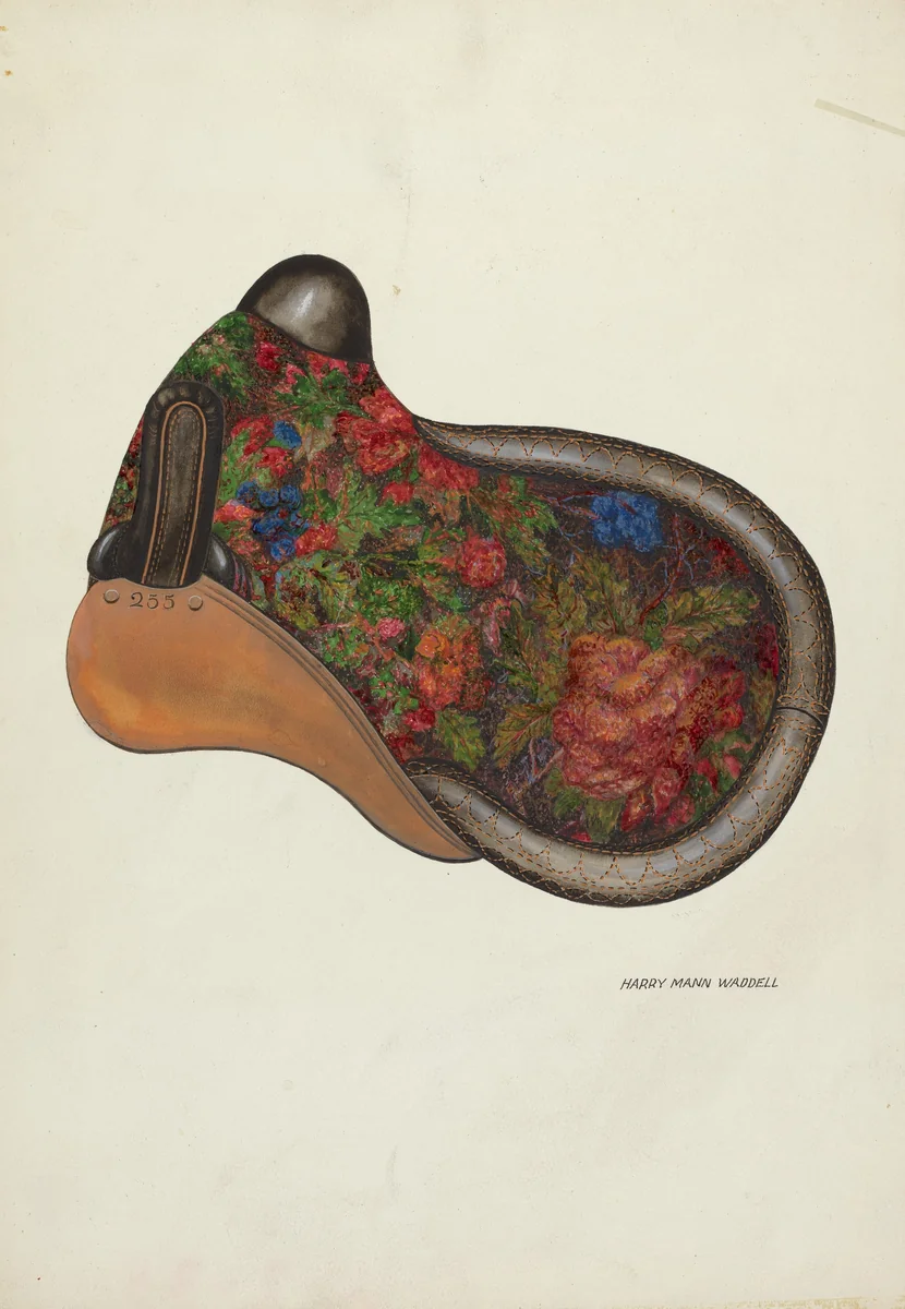 Side Saddle - California Syle by Harry Mann Waddell, index of american design, 1937