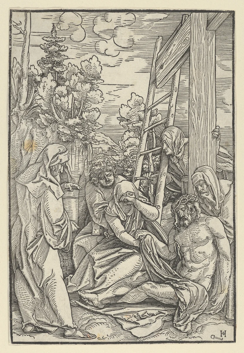The Lamentation, from "The Life of Christ" by Hans Schäufelein, print, 1511-1512
