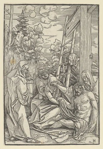 The Lamentation, from "The Life of Christ" by Hans Schäufelein, print, 1511-1512