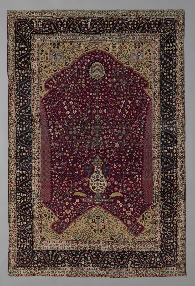 Prayer Carpet by India, textile, 1801-1900