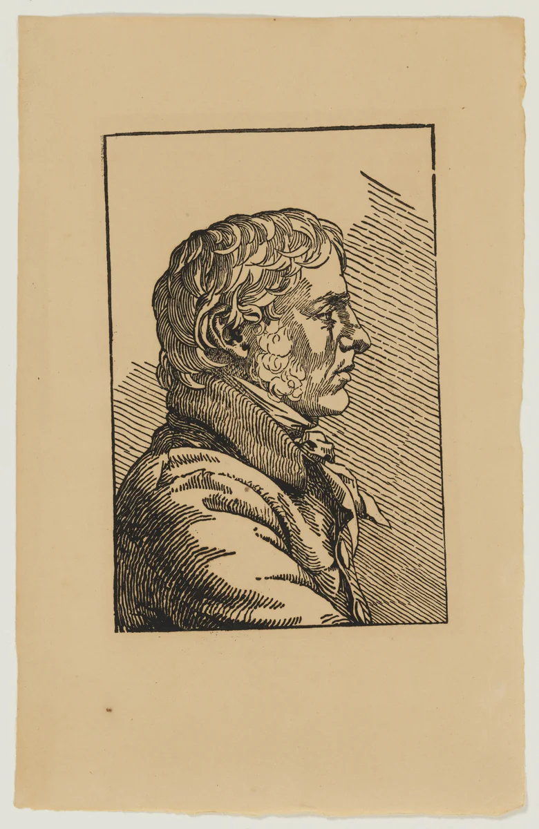 Self-Portrait (Caspar David Friedrich) by Christian Friedrich, print, 1803