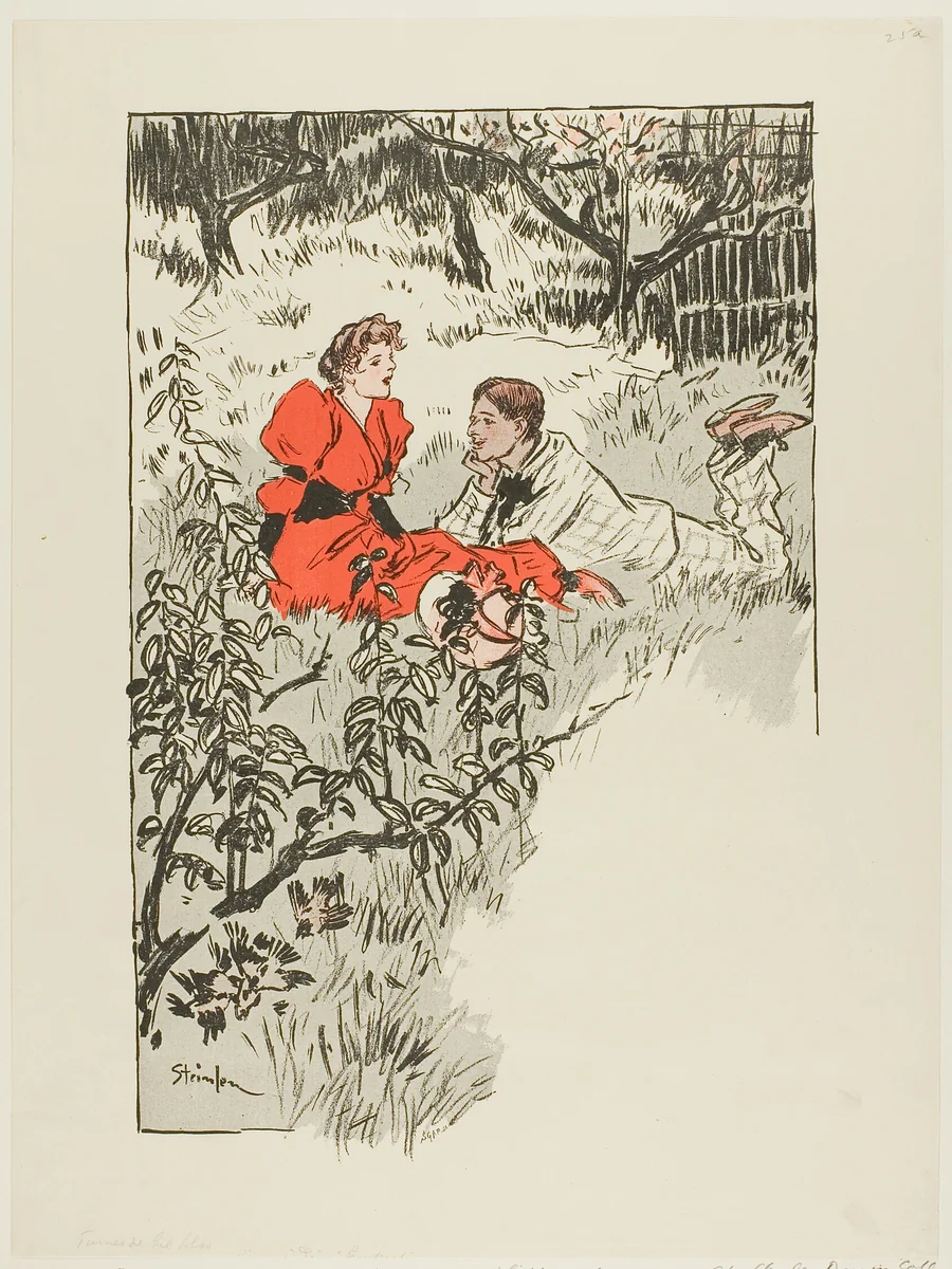 Spring by Théophile Alexandre Steinlen, print, 1893