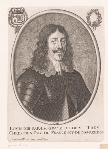Portret van Lodewijk XIII van Frankrijk by anonymous, print, 1610-1668
