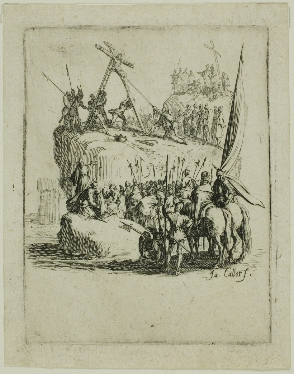 The Crucifixion, from The Small Passion by Jacques Callot, print, 1612-1635