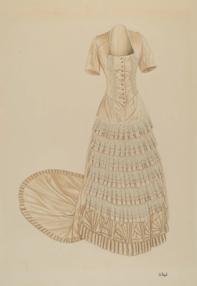 Evening Dress by Joseph L. Boyd, index of american design, 1938
