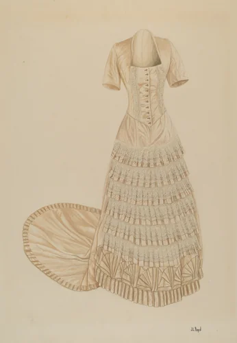 Evening Dress by Joseph L. Boyd, index of american design, 1938